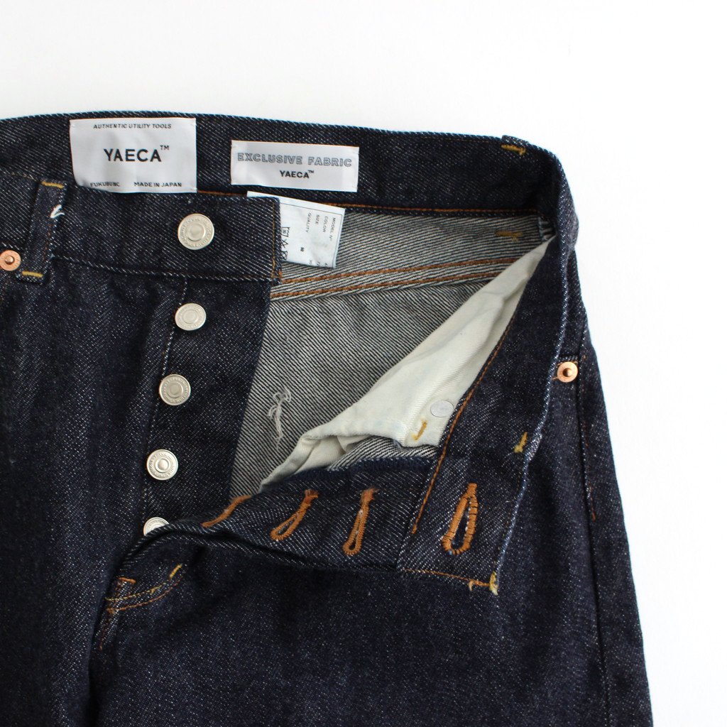 DENIM PANTS STRAIGHT #INDIGO [4-12W] _ YAECA | ヤエカ