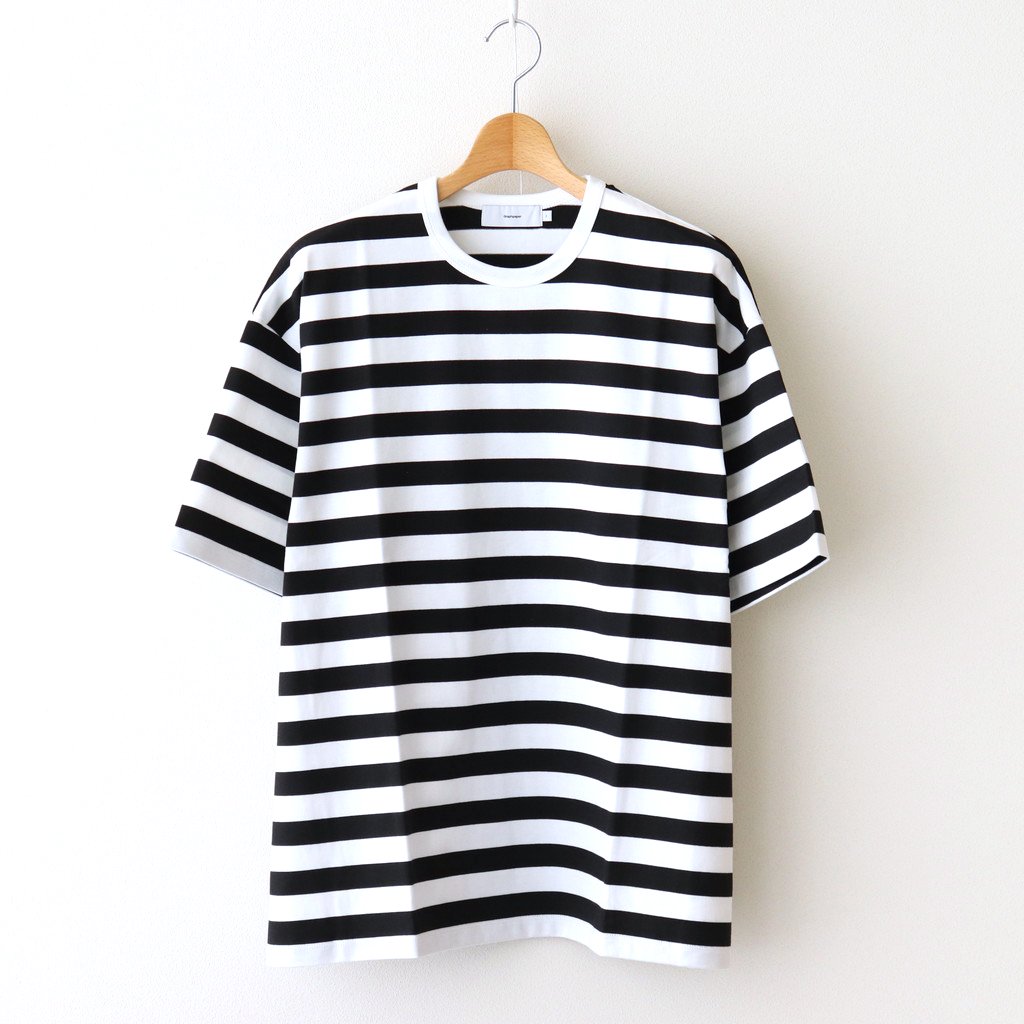 Graphpaper / BORDER S/S TEE BLK×WHT