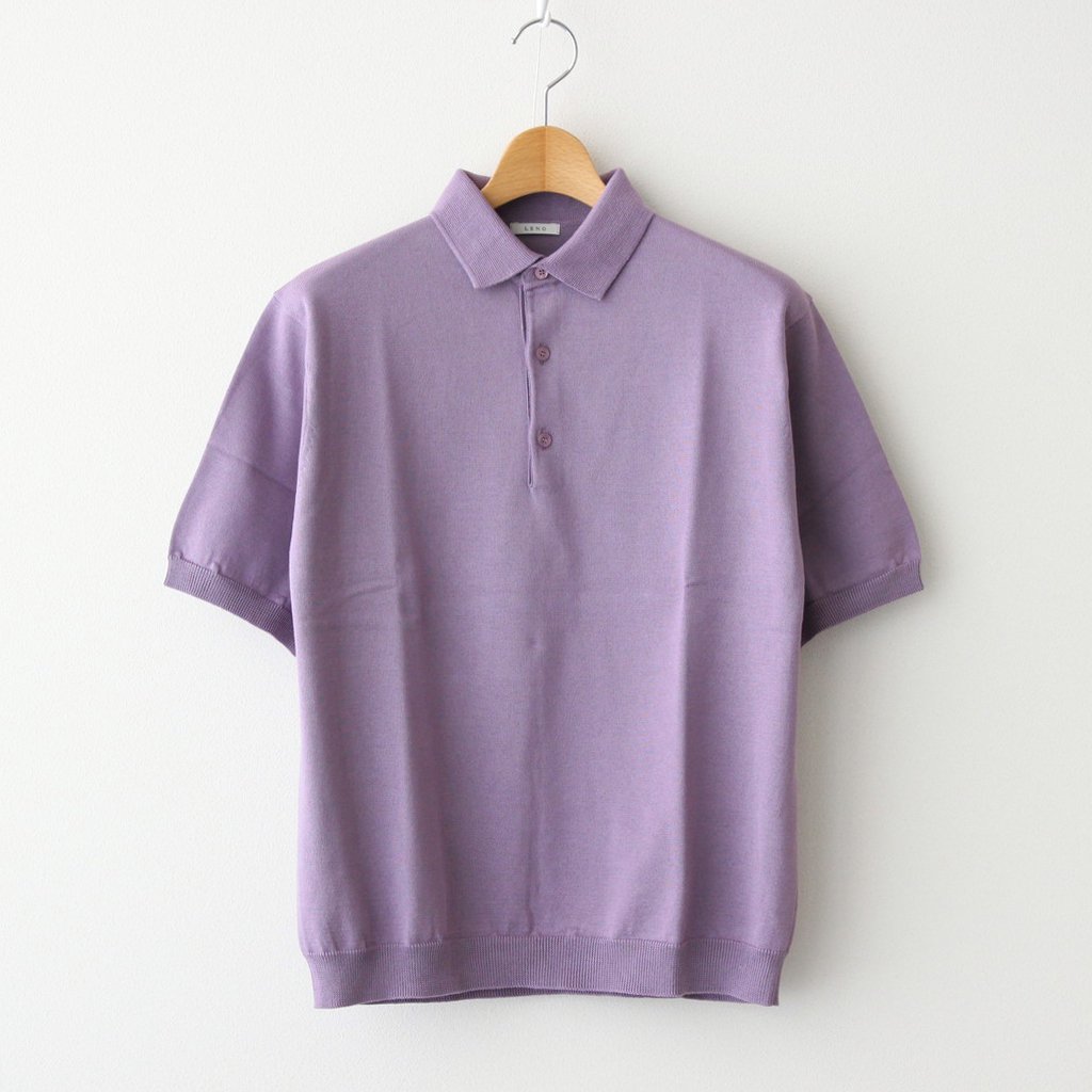 COTTON KNIT POLO #GREEN [L2101-K001] _ LENO | リノ