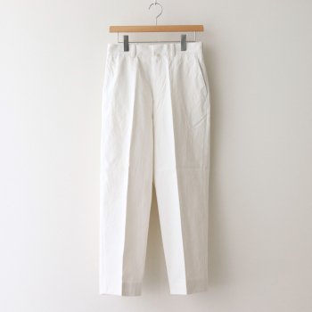 CHINO CLOTH PANTS CREASED #WHITE [11607] _ YAECA | ヤエカ