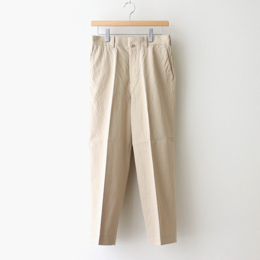 YAECA / CHINO CLOTH PANTS CREASED BEIGE