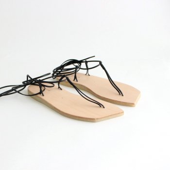 LEATHER LACE-UP SANDALS MADE BY FOOT THE COACHER #NATURAL [A21SS04FT] _ AURALEE | オーラリー