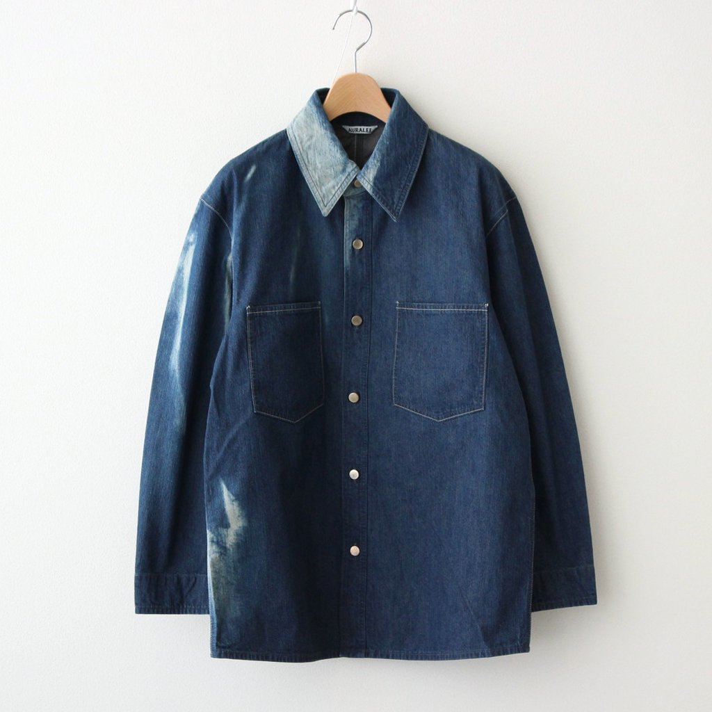 AURALEE SUN FADE BLEACH LIGHT DENIM 21ss - シャツ