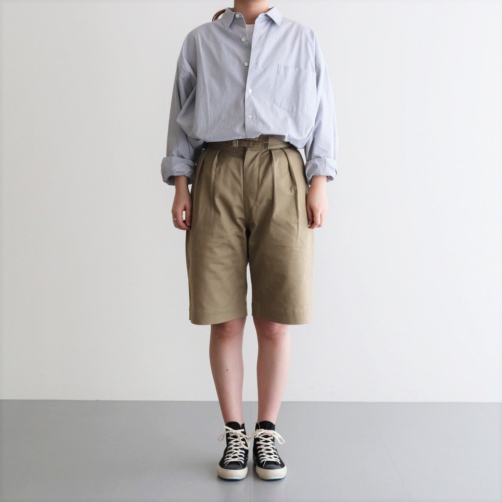 グルカパン YAECA - LENO DOUBLE BELTED GURKHA SHORT TROUSERSの通販