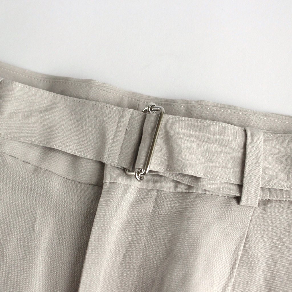 BELTED 2TUCK WIDE TROUSERS #FOG WHITE [YK21SS0203P] _ YOKE | ヨーク
