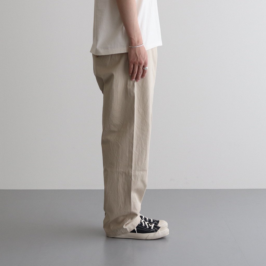 YAECA / CHINO CLOTH PANTS WIDE TAPERED BEIGE