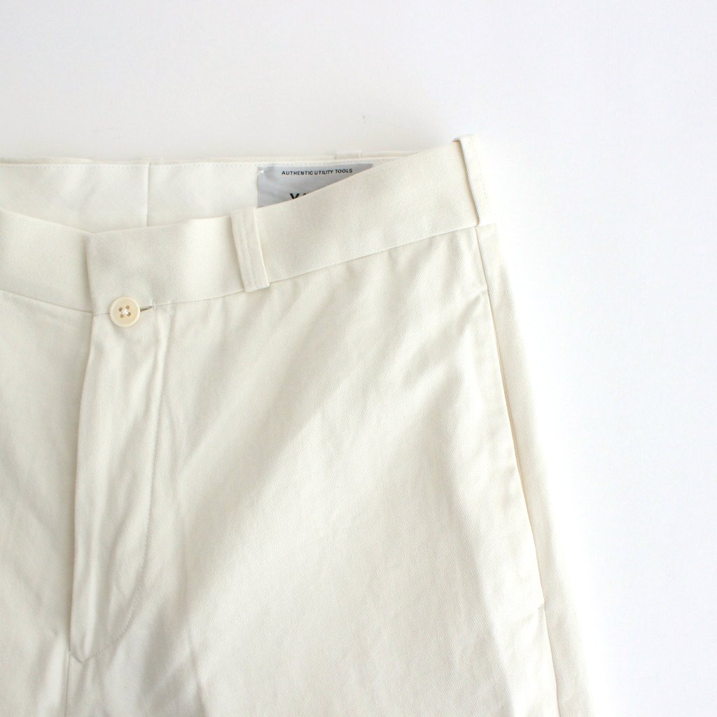 YAECA / CHINO CLOTH PANTS WIDE TAPERED WHITE