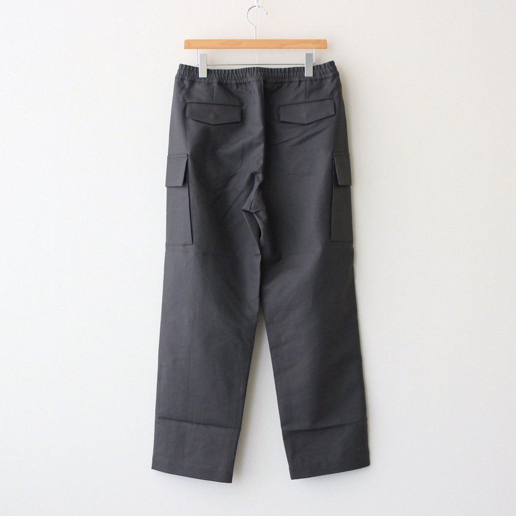 送料無料・名入れ彫刻 Double Plain Weave Pants GM213-40123 グレー