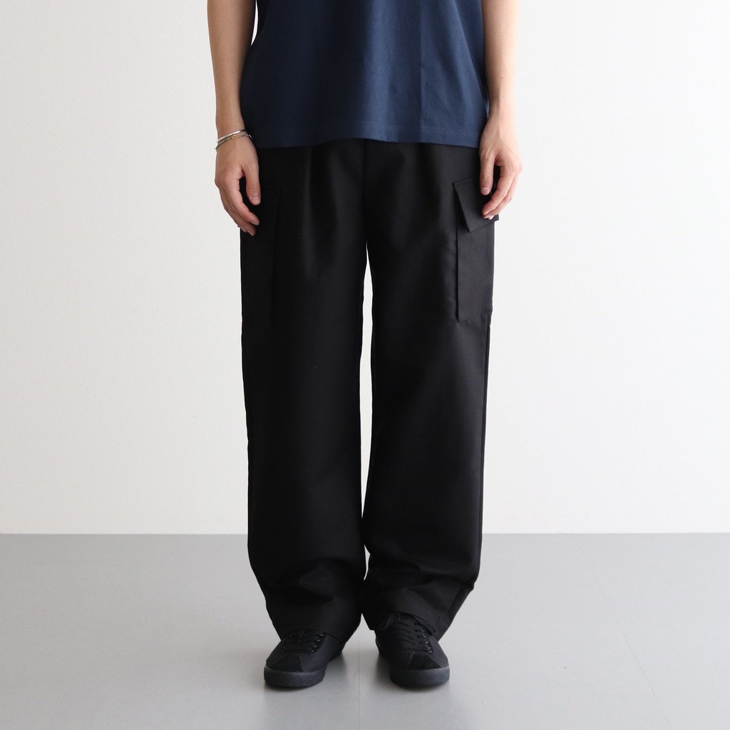 送料無料・名入れ彫刻 Double Plain Weave Pants GM213-40123 グレー