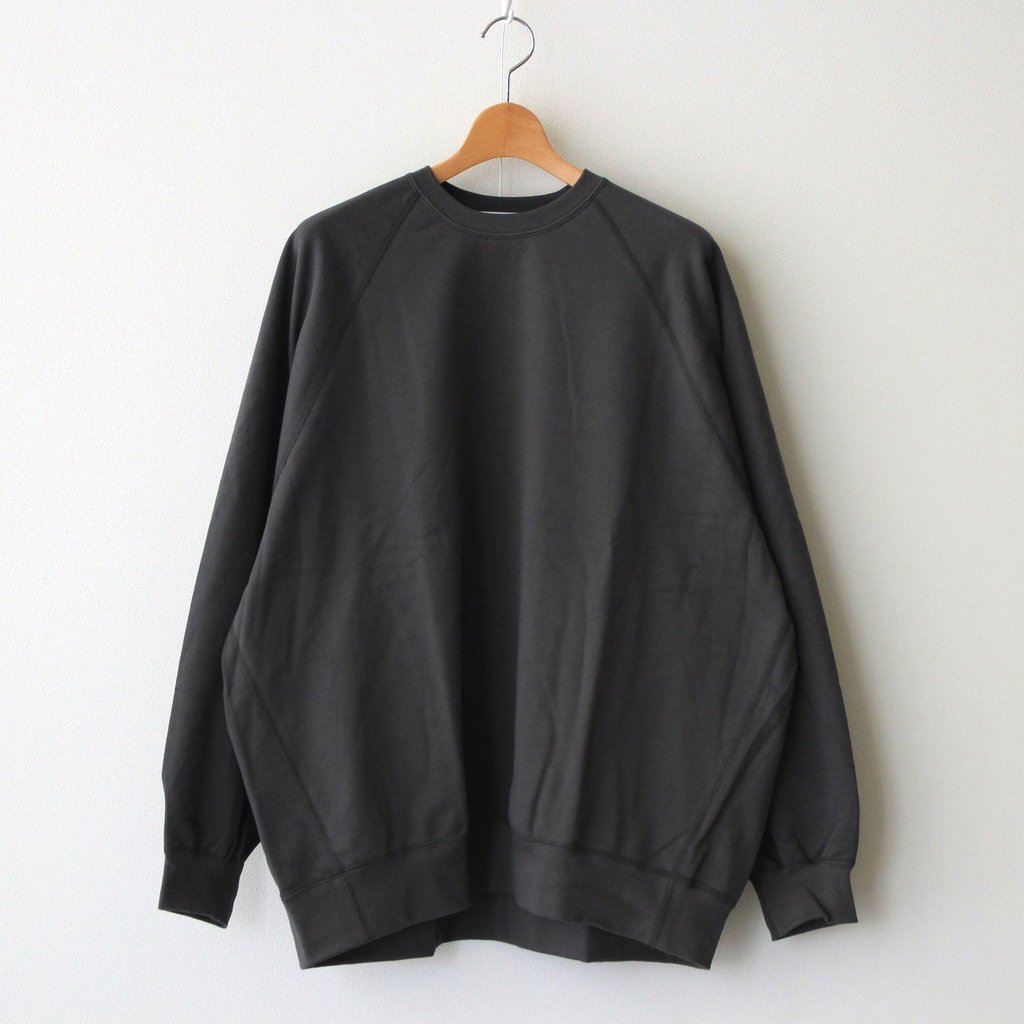 Graphpaper / COMPACT TERRY CREW NECK BLACK