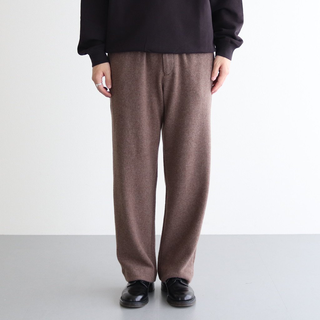 CASHMERE WOOL BRUSHED JERSEY PANTS定価36300
