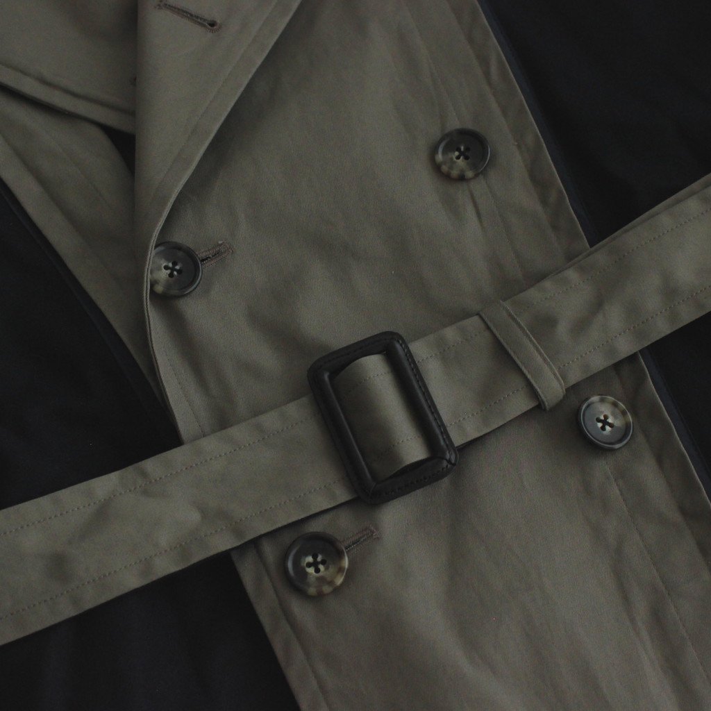 REVERSIBLE TRENCH COAT #SAGE GREEN [YK21AW0142C] _ YOKE | ヨーク