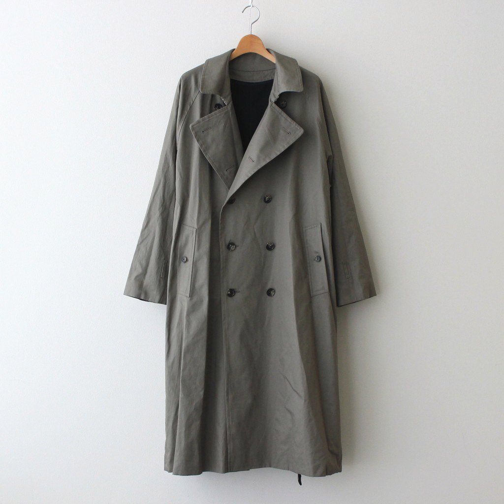 YOKE / REVERSIBLE TRENCH COAT SAGE GREEN