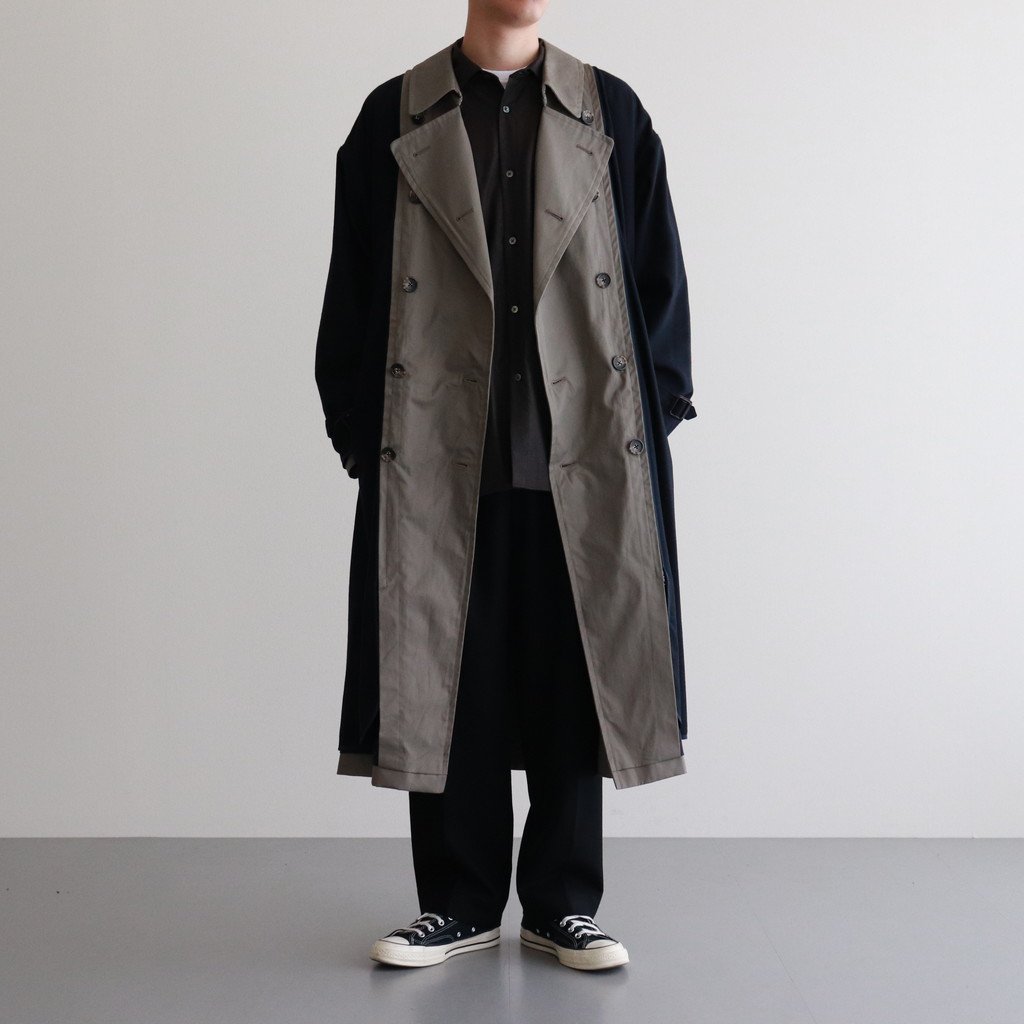 REVERSIBLE TRENCH COAT #SAGE GREEN [YK21AW0142C] _ YOKE | ヨーク