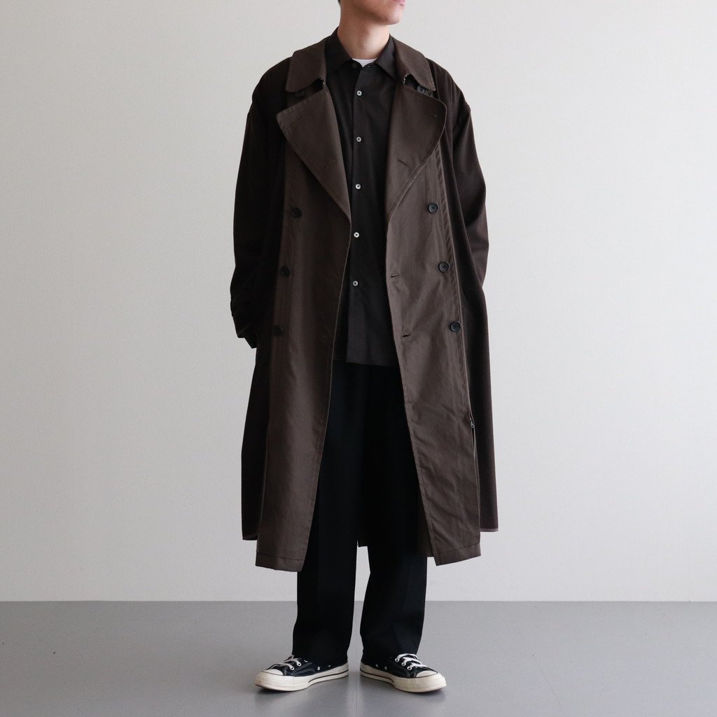 激安商品 YOKE REVERSIBLE DOUBLE BREASTED COAT 3 黒 トレンチコート