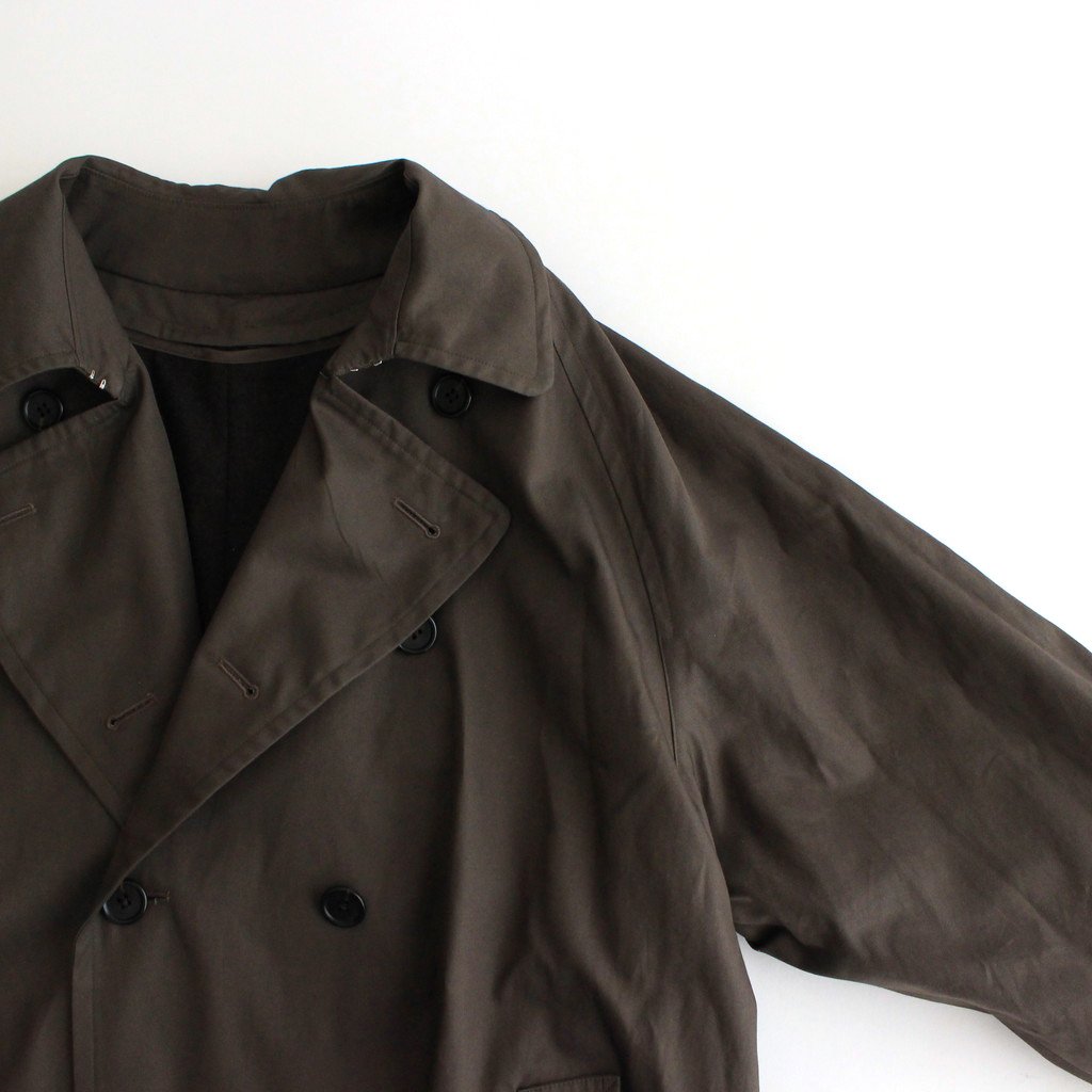 YOKE / REVERSIBLE TRENCH COAT SMOKY BROWN