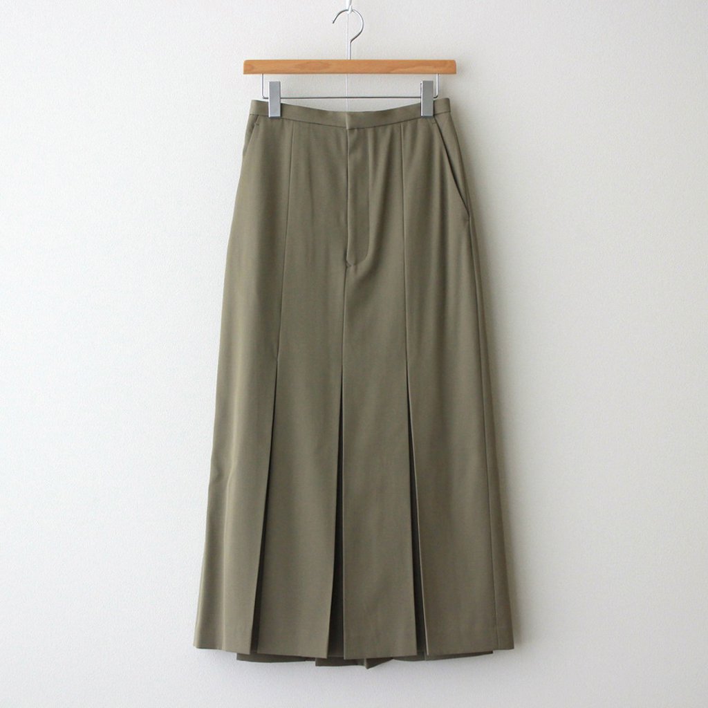 の正規品は正規取扱店で auralee light wool max gabardine skirt ロングスカート