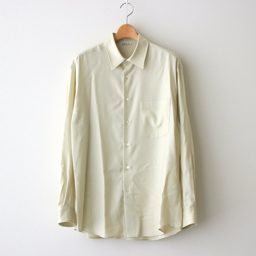 定番から日本未入荷 AURALEE SUPER LIGHT WOOL SHIRTS ecousarecycling.com