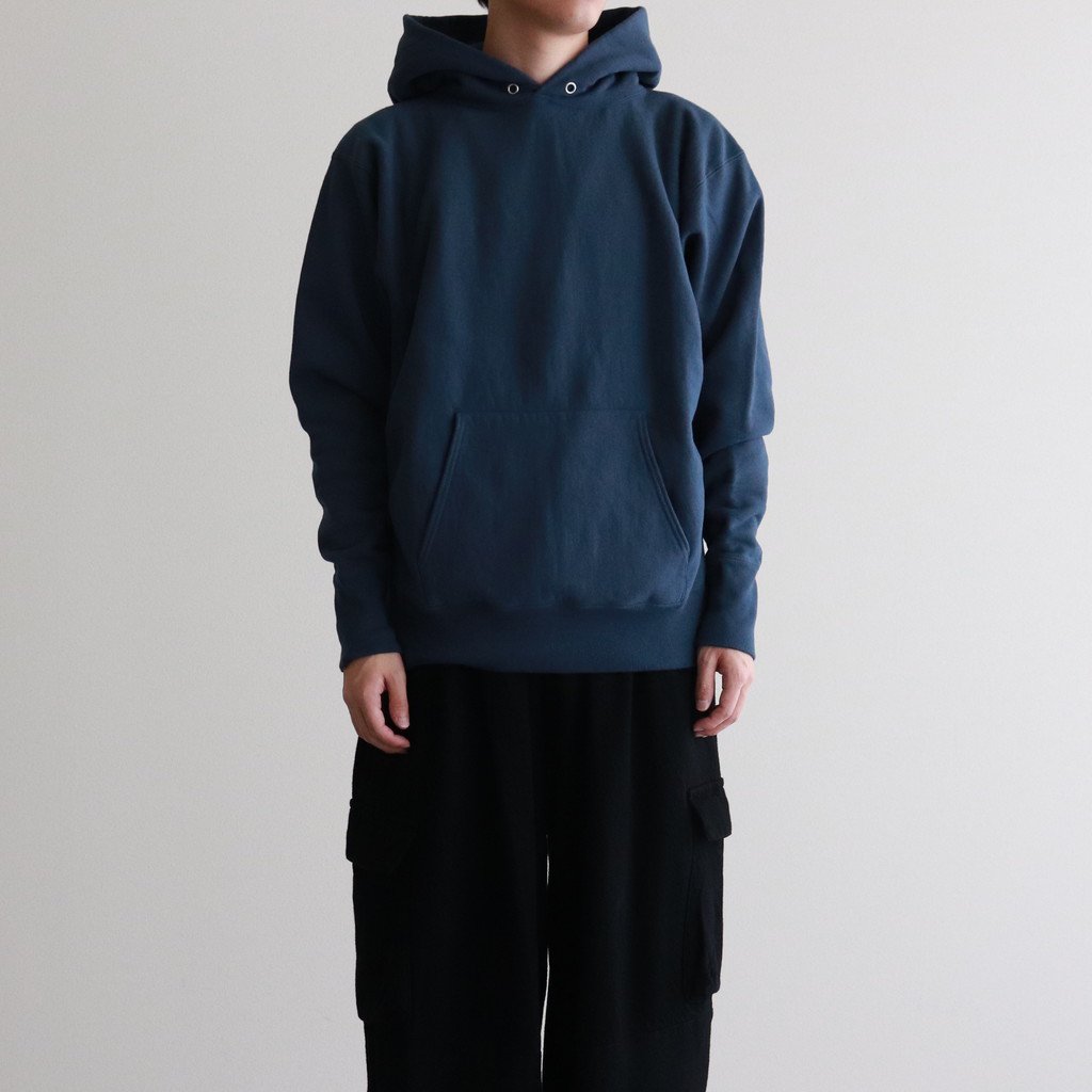 ATON - 《美品》定番ATON GARMENT DYE URAKE HOODIE の+mec