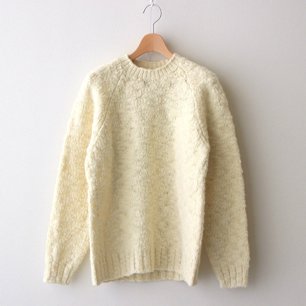 AURALEE WOOL SLUB KNIT P/O BEIGE | AURALLE ウールニット