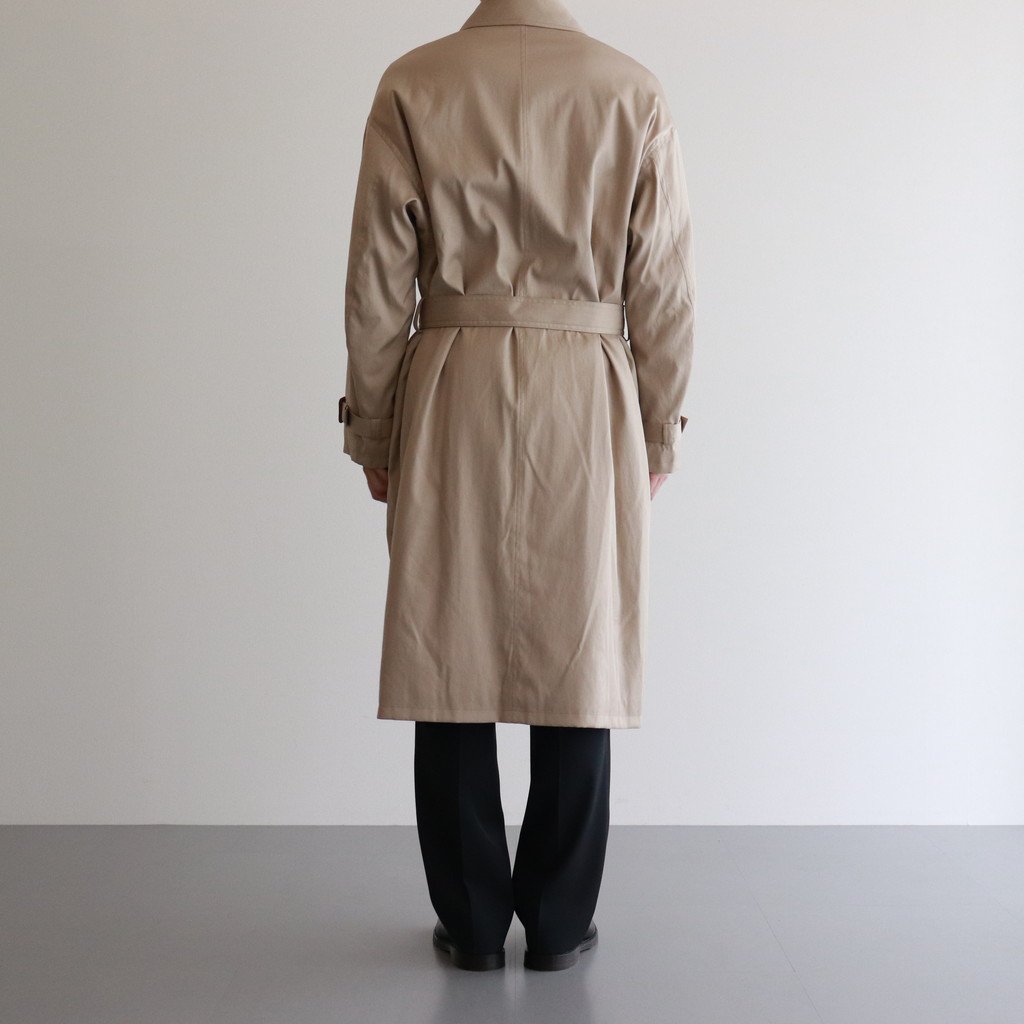 AURALEE オーラリー A21AC01FR WASHED FINX CHABRAY TWILL PADDED COAT