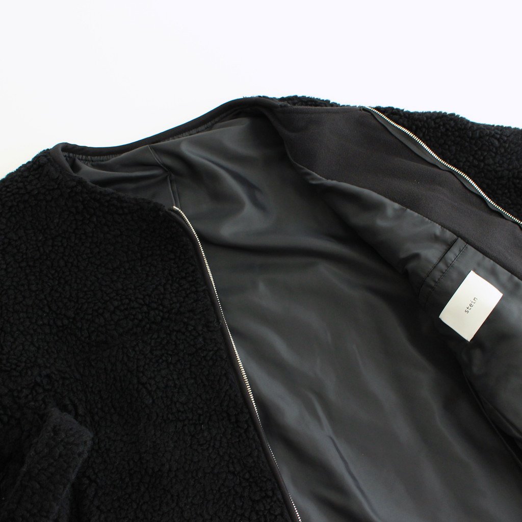 stein Combined Sleeve Boa Jacket black シュタイン ジャケット