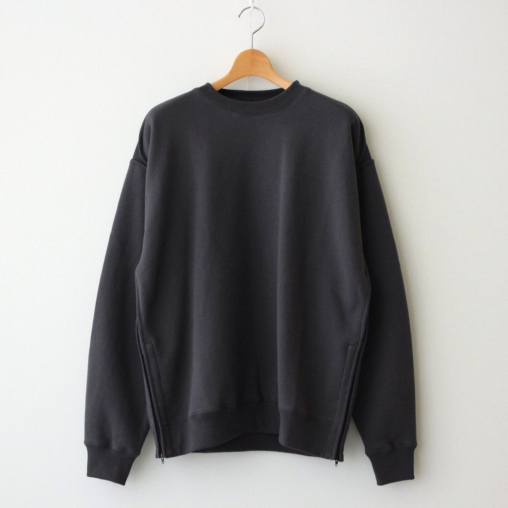 OVERSIZED PIPING SWEAT SHIRT #CARBON BLACK [YK21AW0279CS] _ YOKE