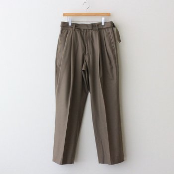 BELTED 2TUCK WIDE TROUSERS #GREIGE [YK21AW0262P] _ YOKE | ヨーク