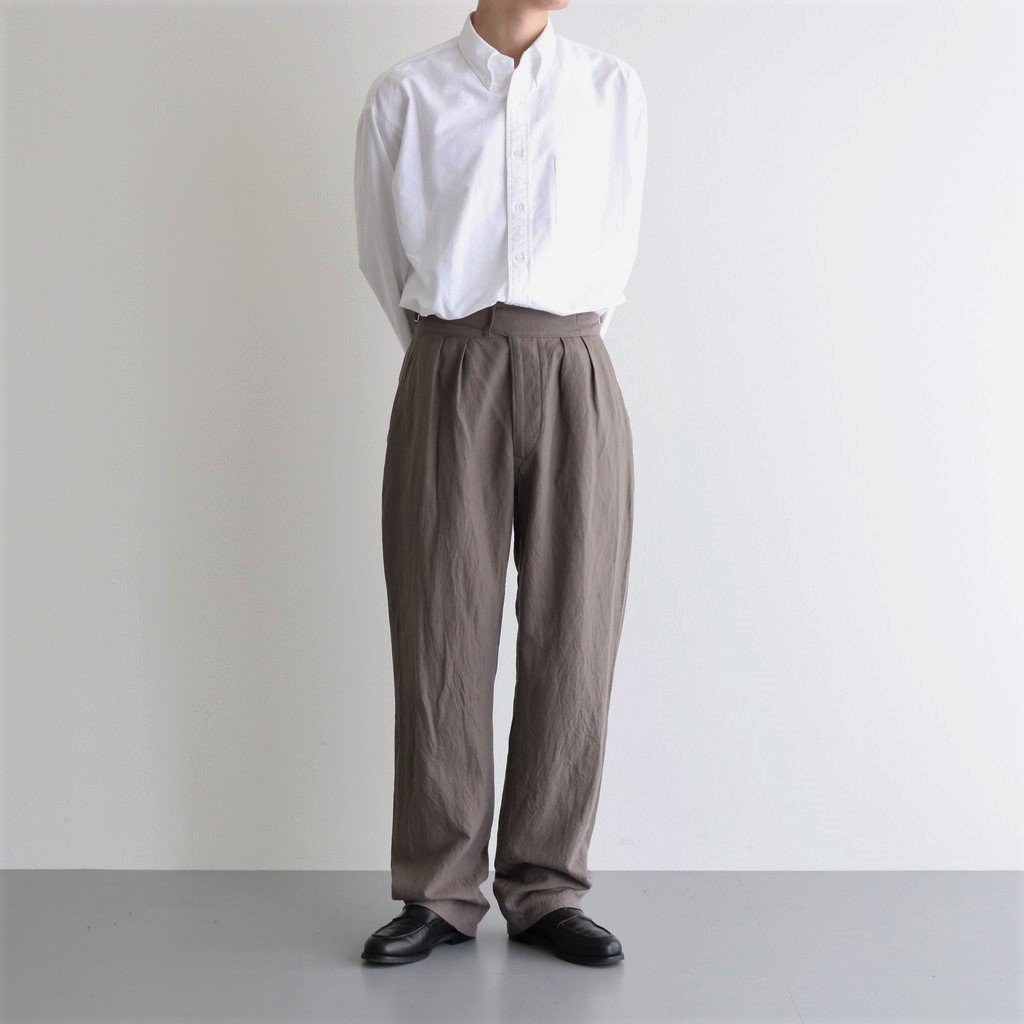 日/祝も発送 leno SIDE BELTED GURKHA TROUSERS