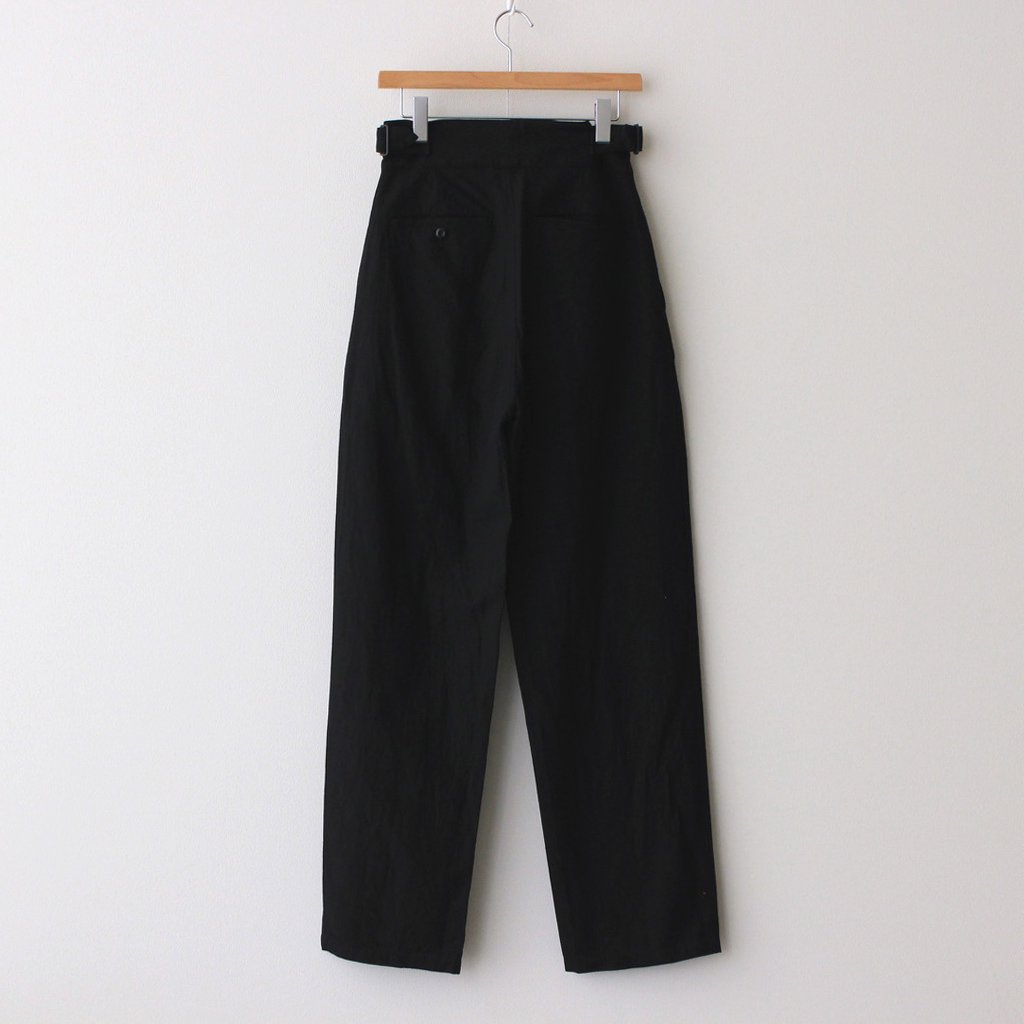 SIDE BELTED GURKHA TROUSERS #BLACK [H2102-PT002] _ LENO | リノ