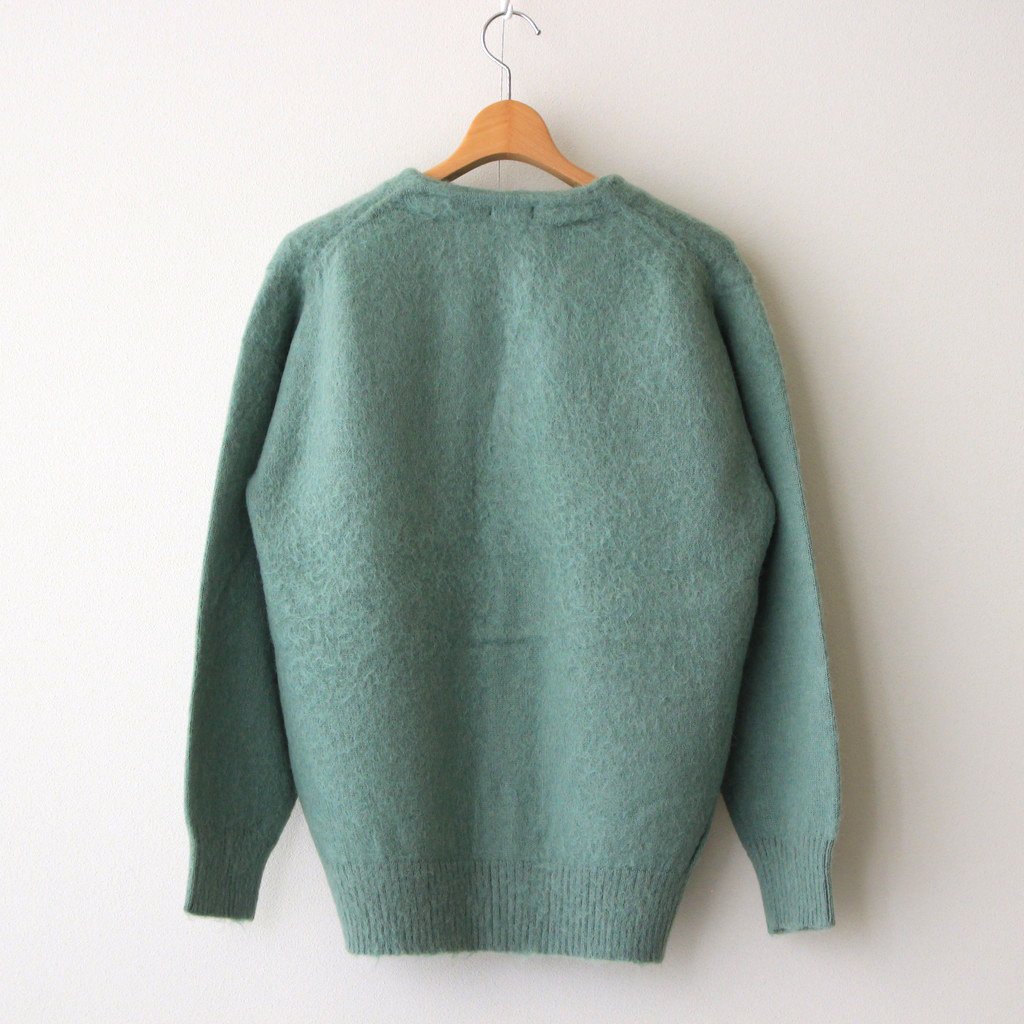 LENO / BRUSHED CARDIGAN GREEN