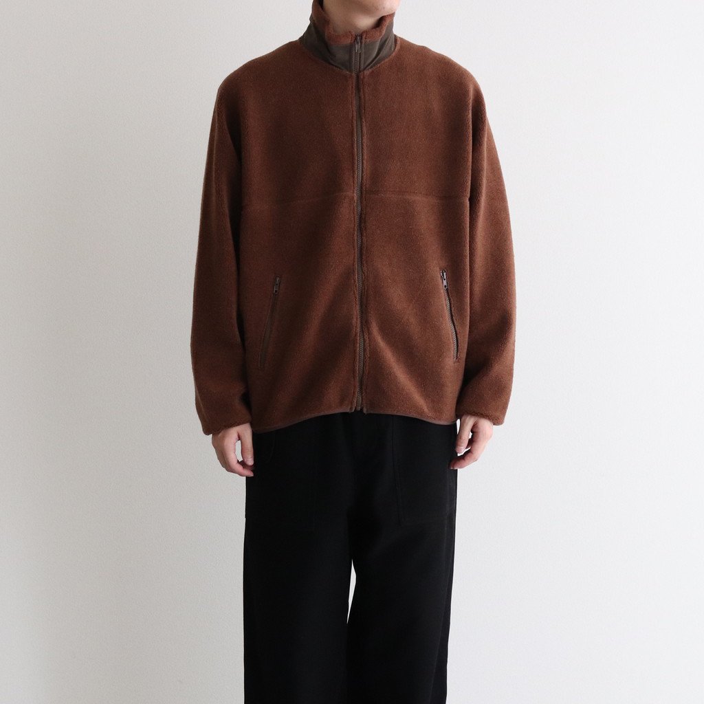 Graphpaper Wool Boa Zip-Up Blouson-