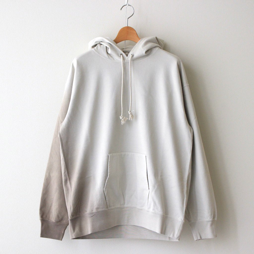 AURALEE GRADATION DYED SWEAT P/O PARKA-