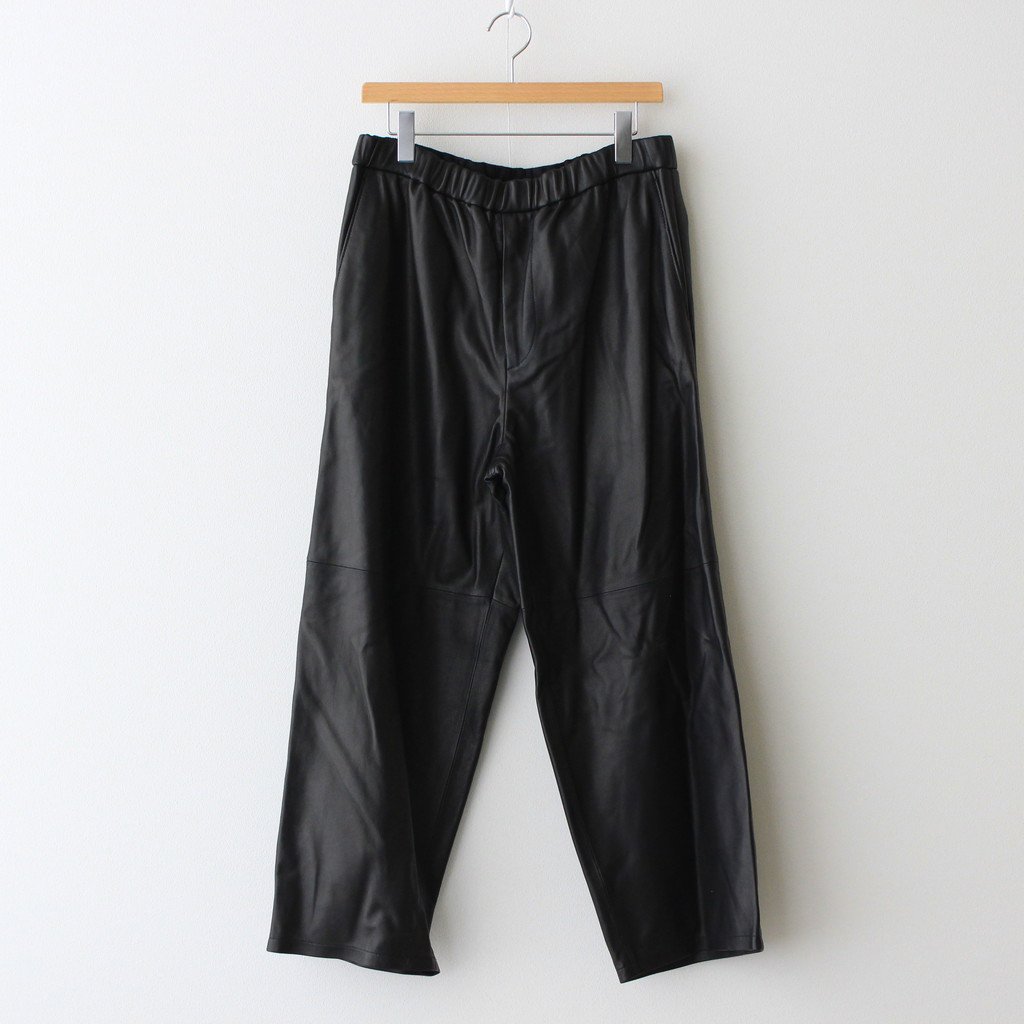 Graphpaper / SHEEP LEATHER EASY PANTS BLACK