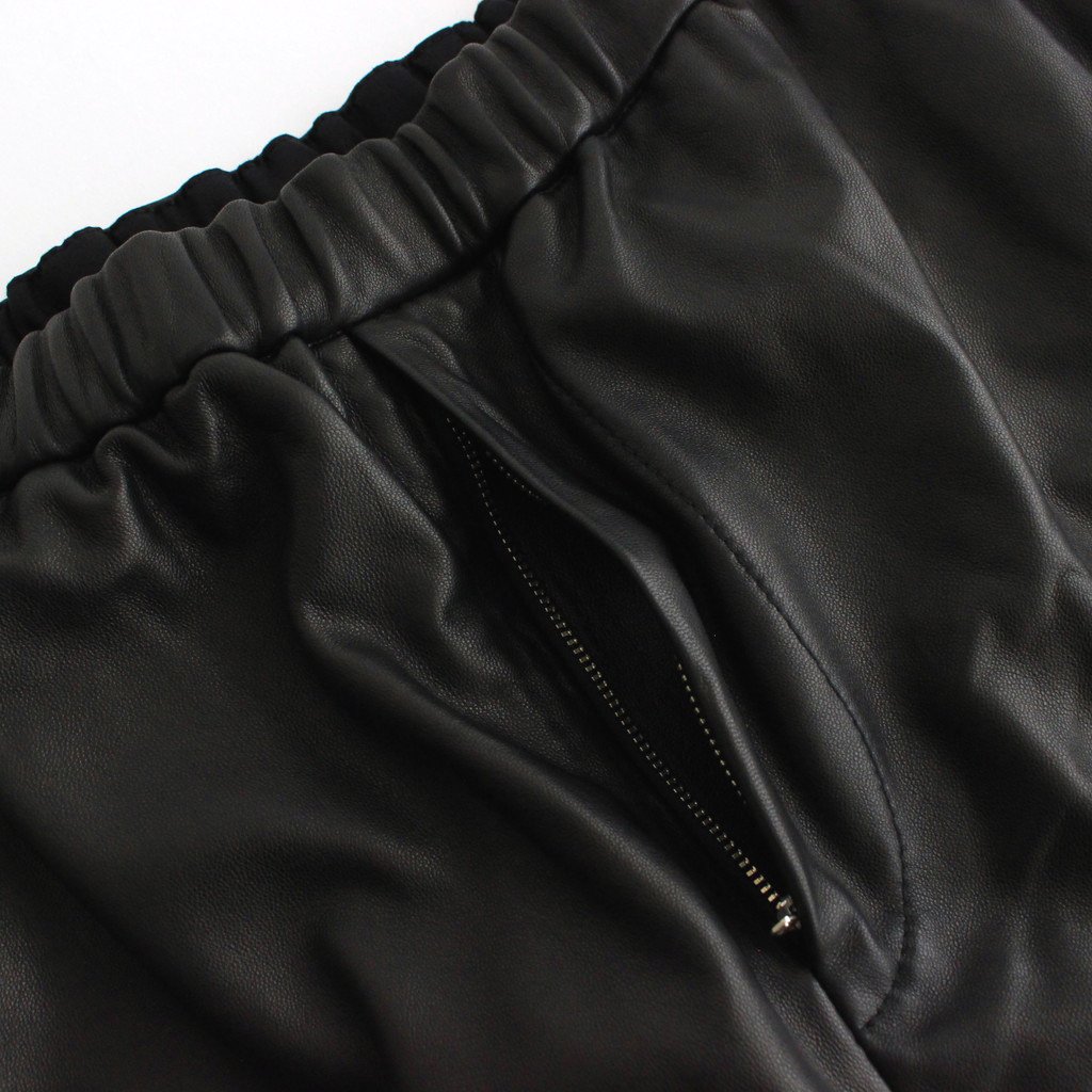 Graphpaper / SHEEP LEATHER EASY PANTS BLACK