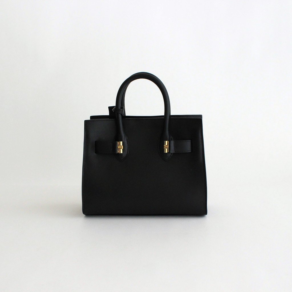 ED ROBERT JUDSON / LAYTON SMOOTHED COW LEATHER MINI HAND BAG BLACK