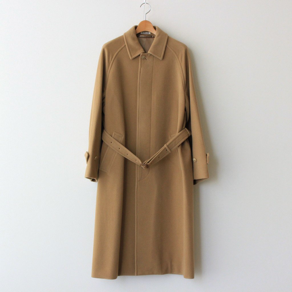 CASHMERE WOOL MOSSER SOUTIEN COLLAR COAT #CAMEL BEIGE [A21AC01MC