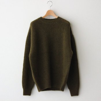 MOHAIR LOWGAGE P/O #KHAKI [2103-007W] _ crepuscule | クレプスキュール