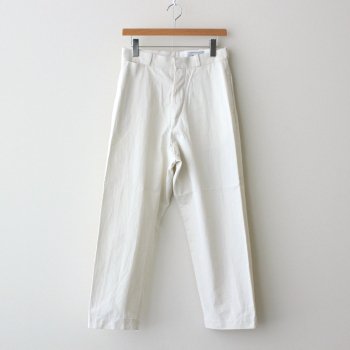 CHINO CLOTH PANTS WIDE STARIGHT #WHITE [61651] _ YAECA | ヤエカ