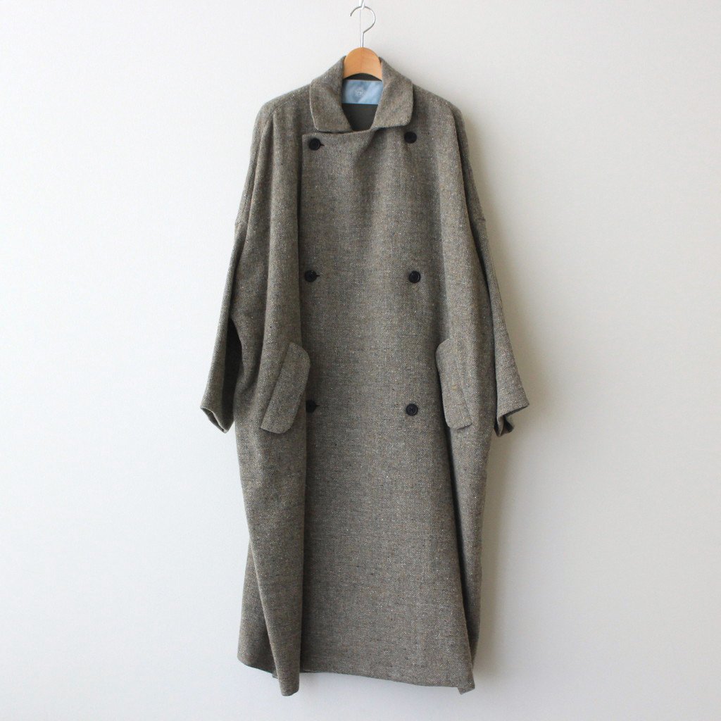 Dulcamara / ブリティッシュWダブルロングCT GRAY BEIGE