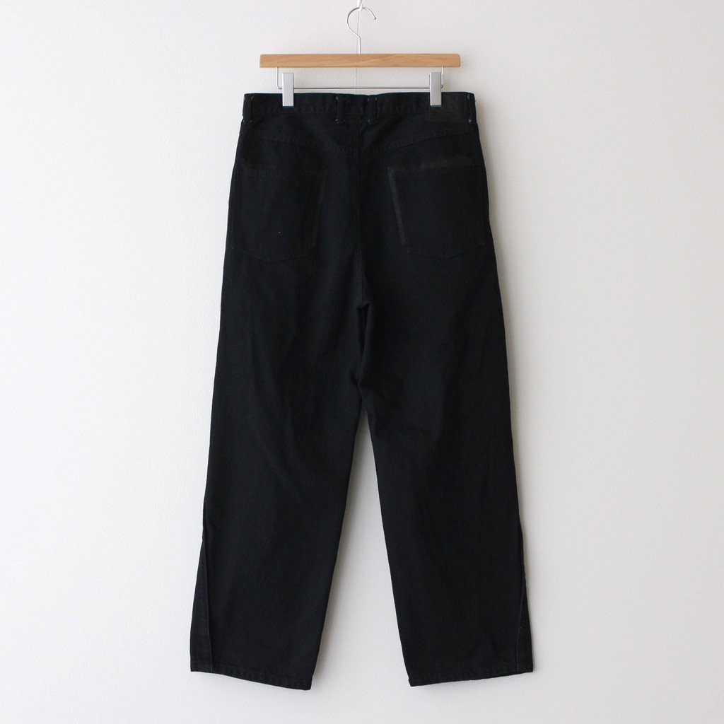 再再再..販 stein Reconstruction Wide Denim Jeans 黒 - デニム/ジーンズ