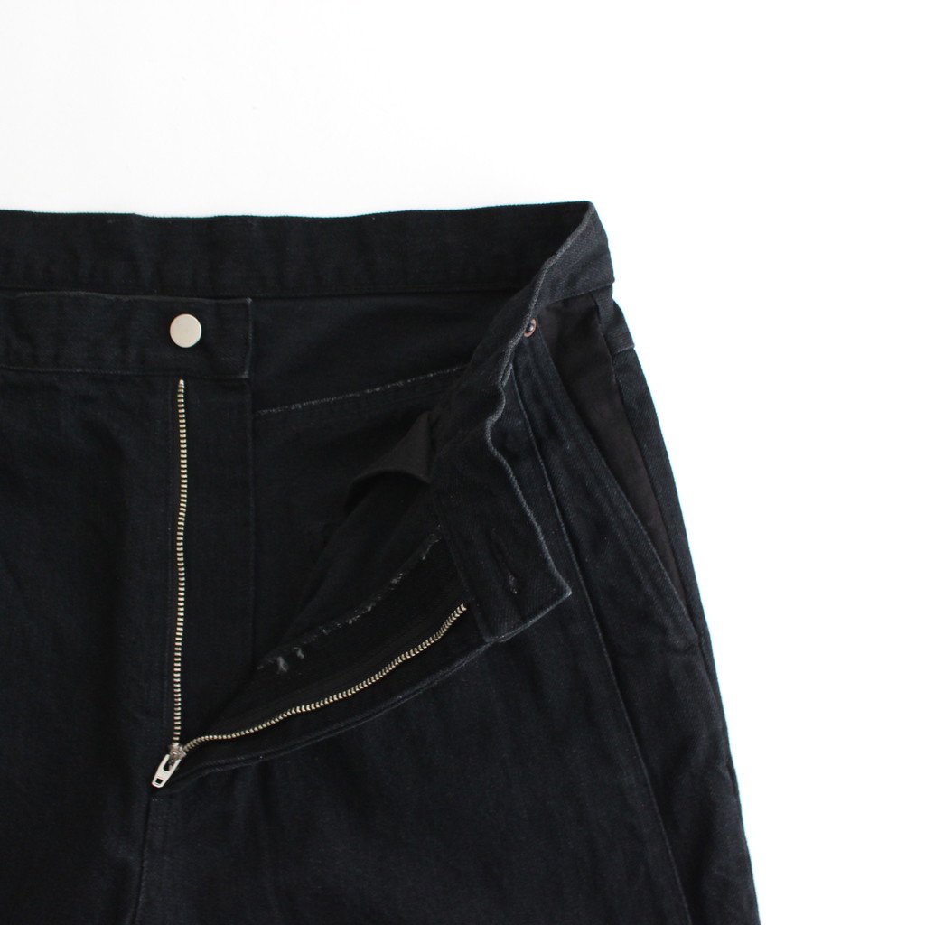 stein Reconstruction Wide Denim Jeans 黒 - デニム/ジーンズ