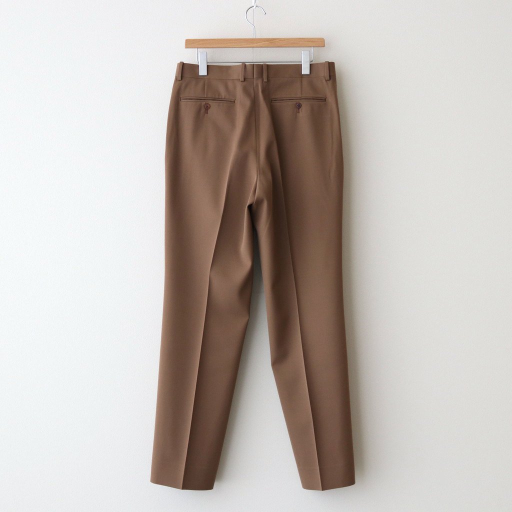 LIGHT WOOL MAX GABARDINE SLACKS #BROWN [A22SP02MG] _ AURALEE