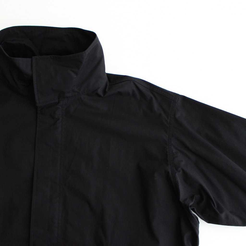 スノーブルー ATONエイトンCOTTON NYLON OXFORD HOODED COAT | www