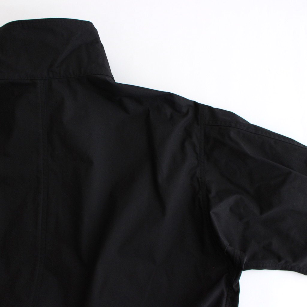 ATON / COTTON NYLON OXFORD SHORT MODS COAT BLACK(LOGWOOD)