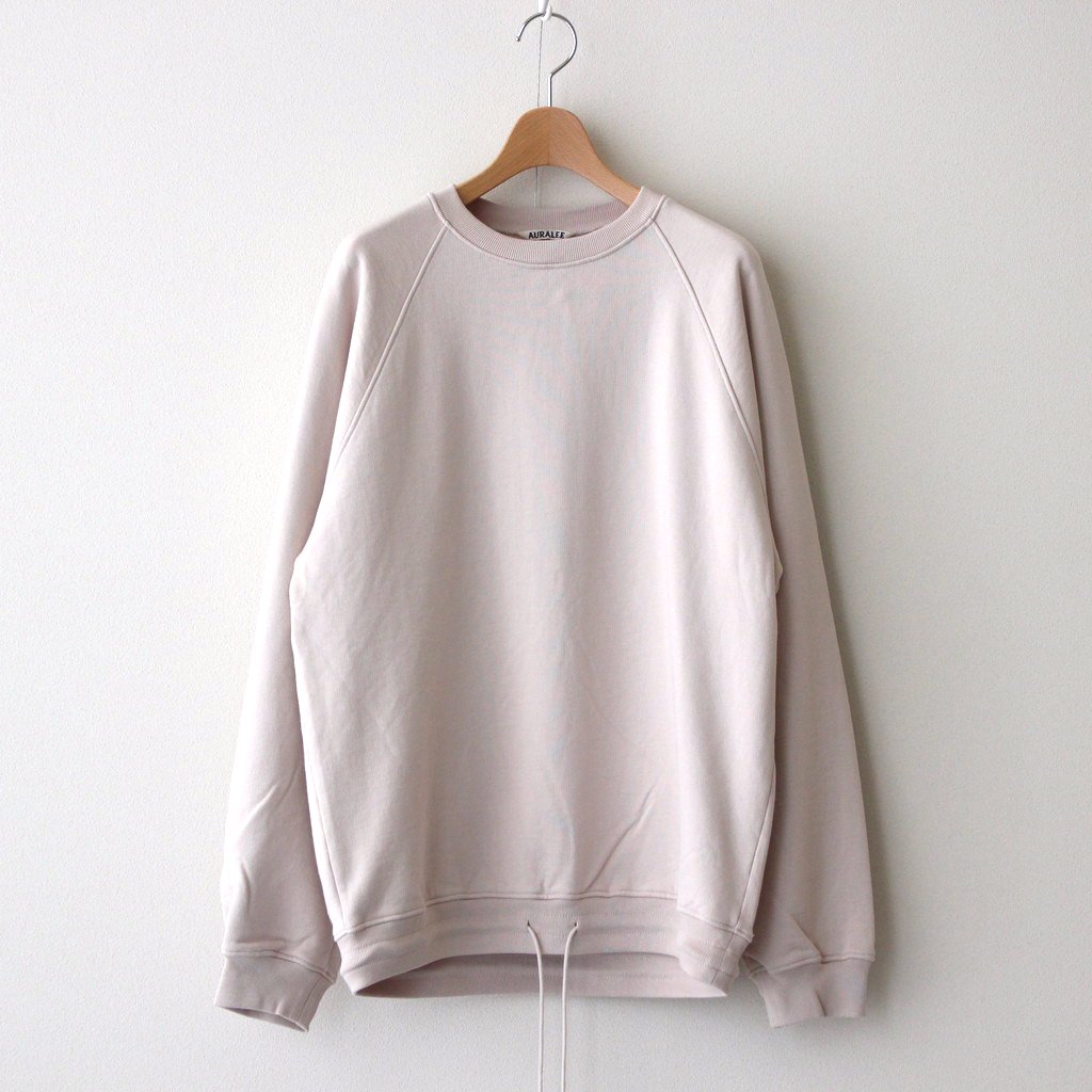 AURALEE / SMOOTH SOFT SWEAT P/O LIGHT PINK