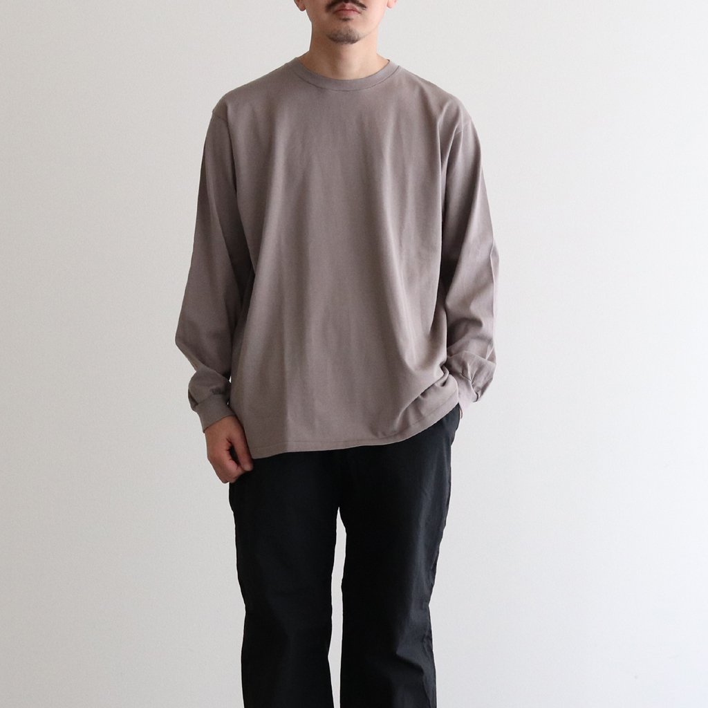 【AURALEE】LUSTER PLAITING L/S TEE 21SS