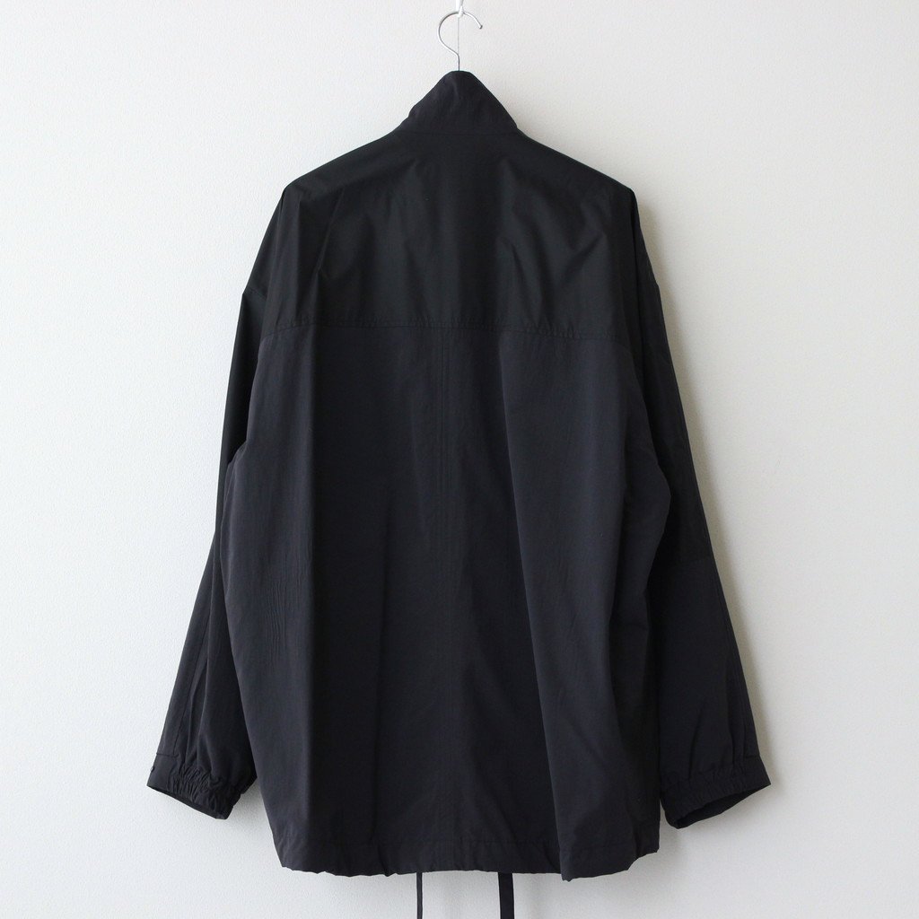 stein / OVERSIZED NYLON RAIN JACKET BLACK