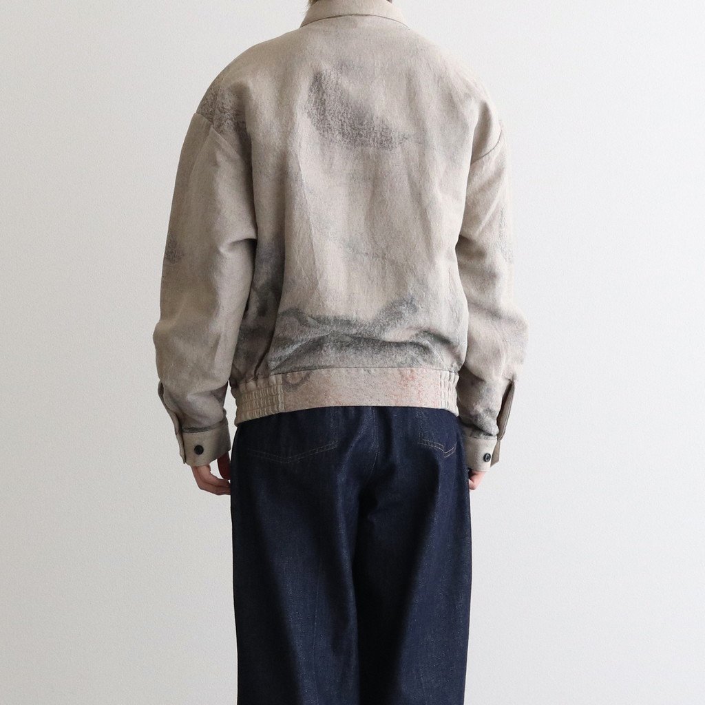 22AW YOKE JACQUARD LOOSED ZIP BLOUSON - ブルゾン