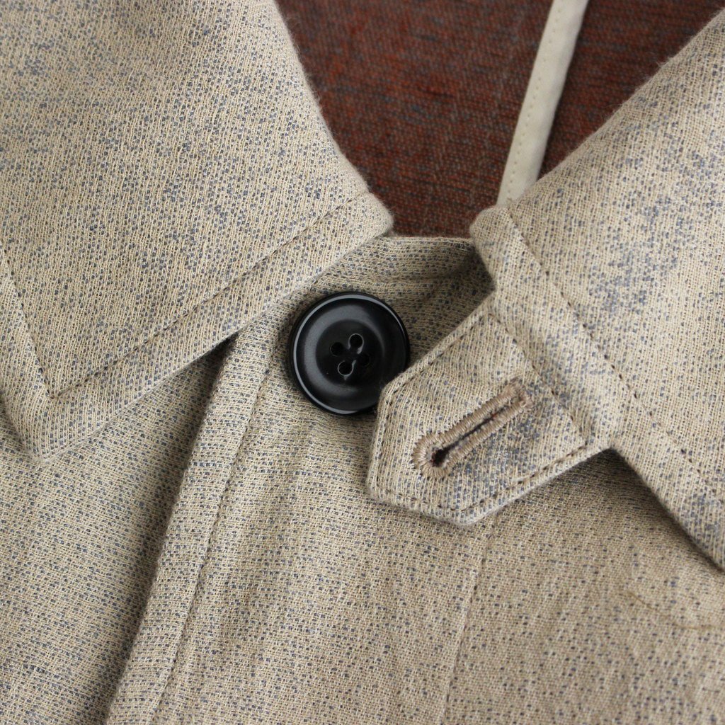 YOKE / JACQUARD BAL COLLAR COAT BEIGE